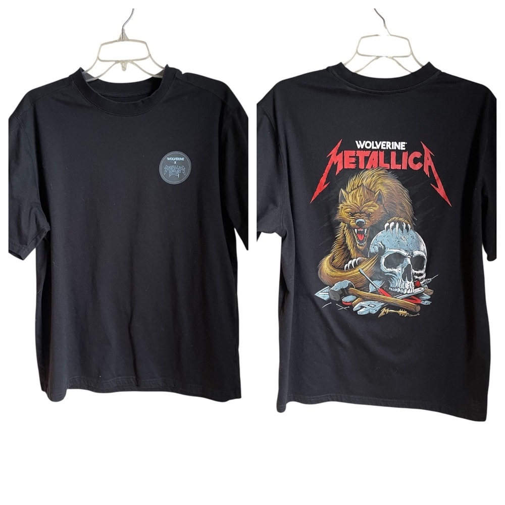 Metallica Scholars Wolverine Size Large Shirt Limited Edition Black